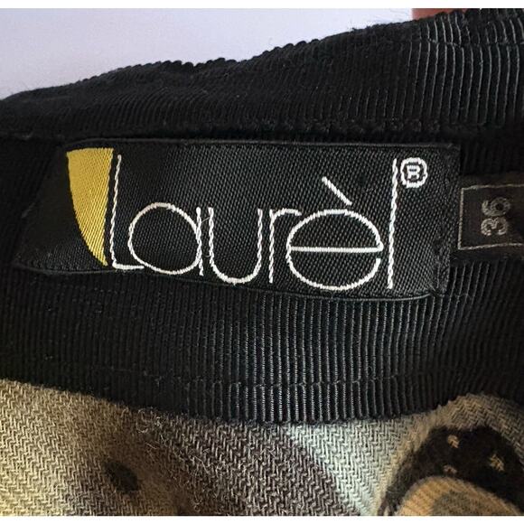 VTG Laurèl Escada Graphic Wool Tunic - EU 36 / US 6, Navy, Artsy Boho Lagenlook - Picture 2 of 11